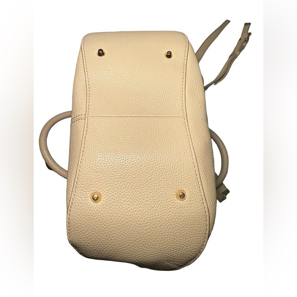 DKNY Beige Satchel with Gold Accents - Picture 7 of 16